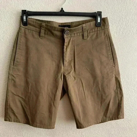 Brixton Carter Slack Shorts Tan 30 - Picture 4 of 12